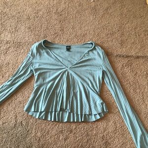 ✨flash sale✨ cute sage long sleeve top wild fable